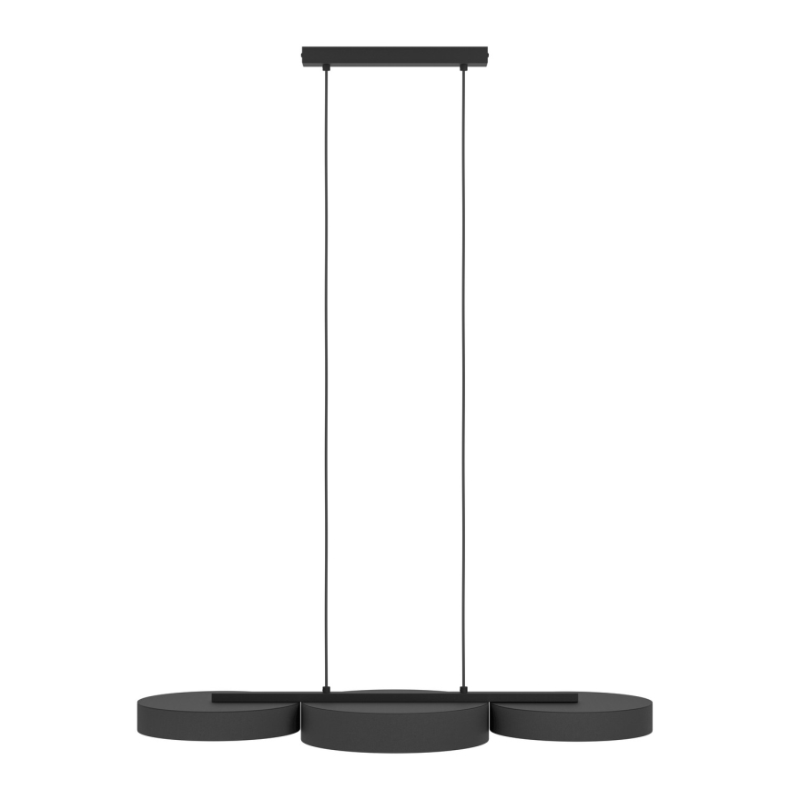 Eglo - LED RGBW Stmievateľný luster na lanku 3xLED/7,5W/230V 2700-6500K čierna