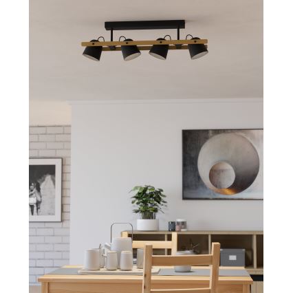 Eglo - LED RGBW Stmievateľný prisadený luster 4xLED/3,7W/230V 2700-6500K