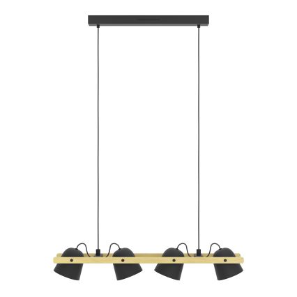 Eglo - LED RGBW Stmievateľný luster na lanku 4xLED/3,7W/230V 2700-6500K
