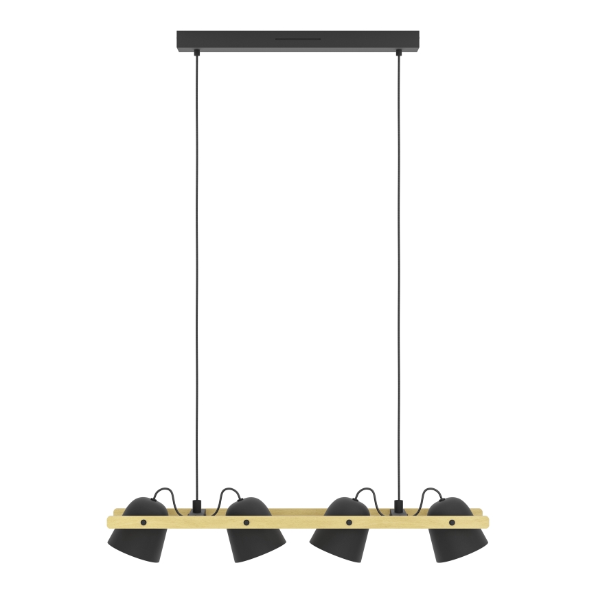 Eglo - LED RGBW Stmievateľný luster na lanku 4xLED/3,7W/230V 2700-6500K