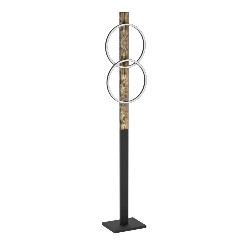 Eglo - LED Stojacia lampa 2xLED/12W/230V 3000K hnedá/čierna