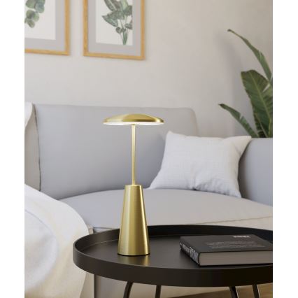 Eglo - LED Stmievateľná dotyková vonkajší lampa LED/2,8W/5V 2400K/3000K/4000K 5200 mAh IP54 zlatá