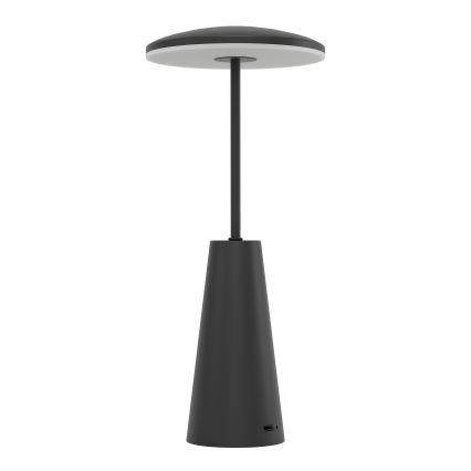Eglo - LED Stmievateľná dotyková vonkajšia lampa LED/2,8W/5V 2400K/3000K/4000K 5200 mAh IP54 čierna