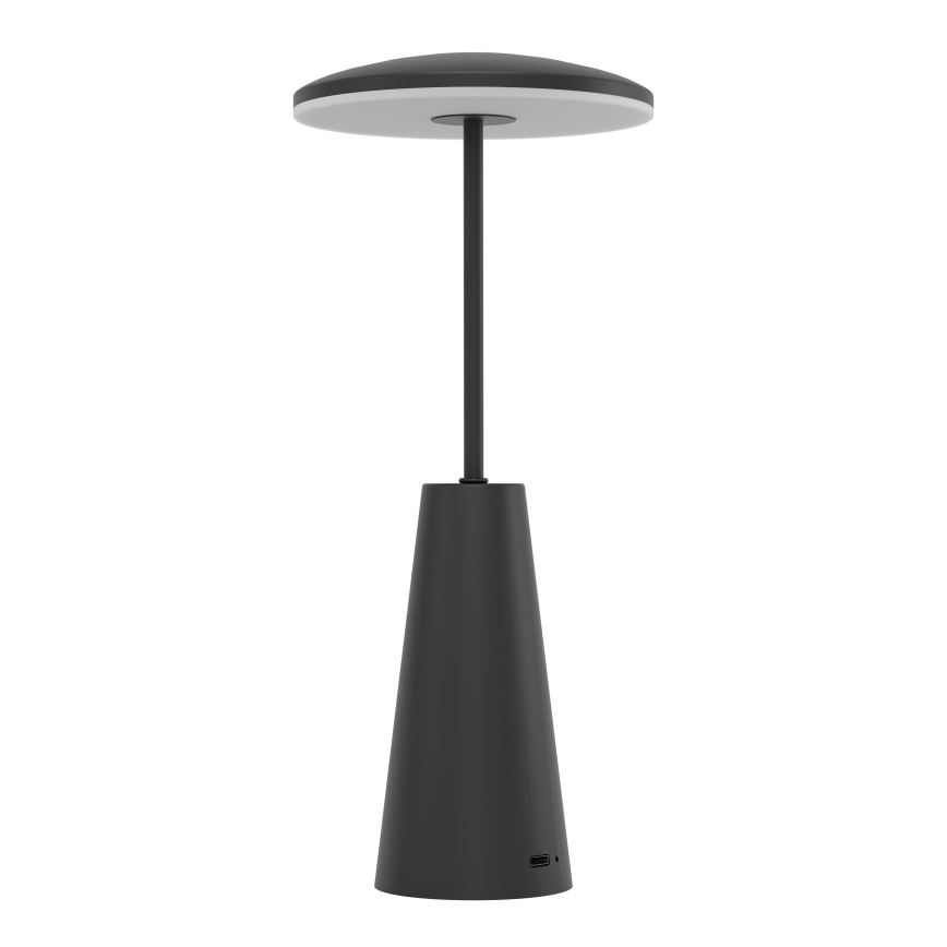 Eglo - LED Stmievateľná dotyková vonkajšia lampa LED/2,8W/5V 2400K/3000K/4000K 5200 mAh IP54 čierna