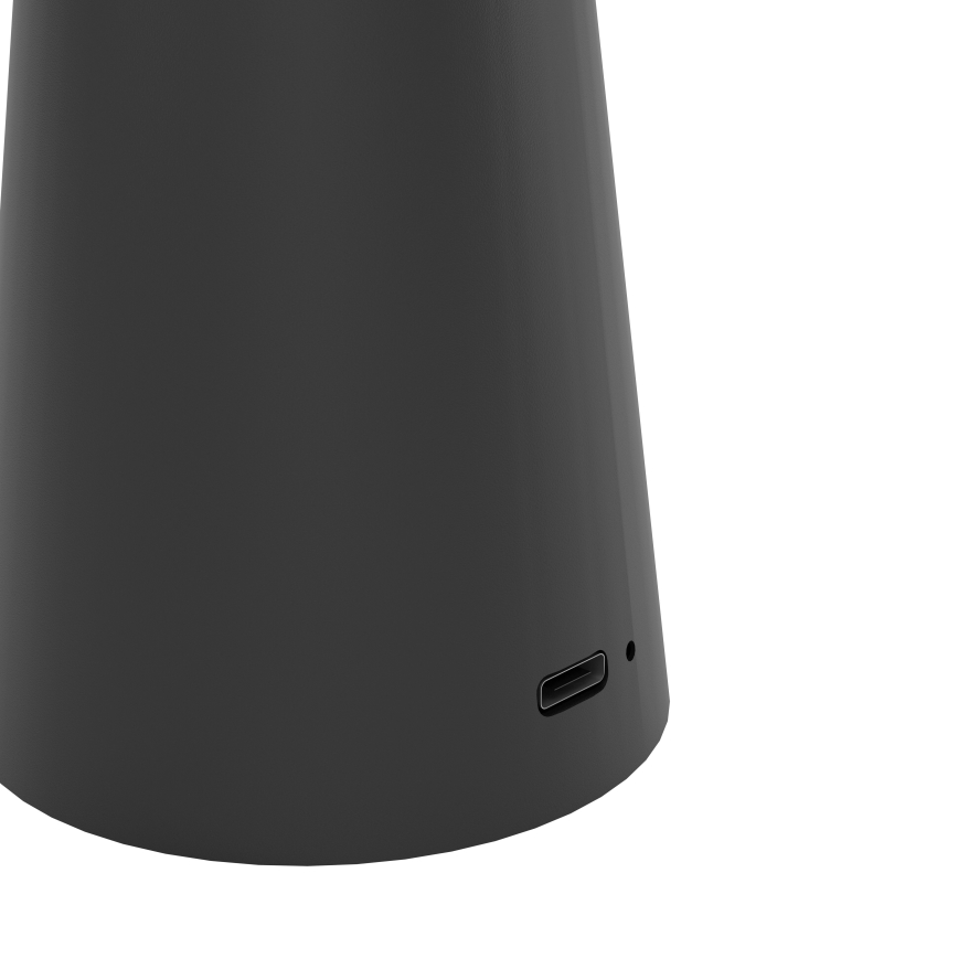 Eglo - LED Stmievateľná dotyková vonkajšia lampa LED/2,8W/5V 2400K/3000K/4000K 5200 mAh IP54 čierna
