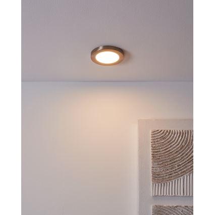 Eglo - LED Podhľadové svietidlo LED/5,5W/230V 3000K matný chróm