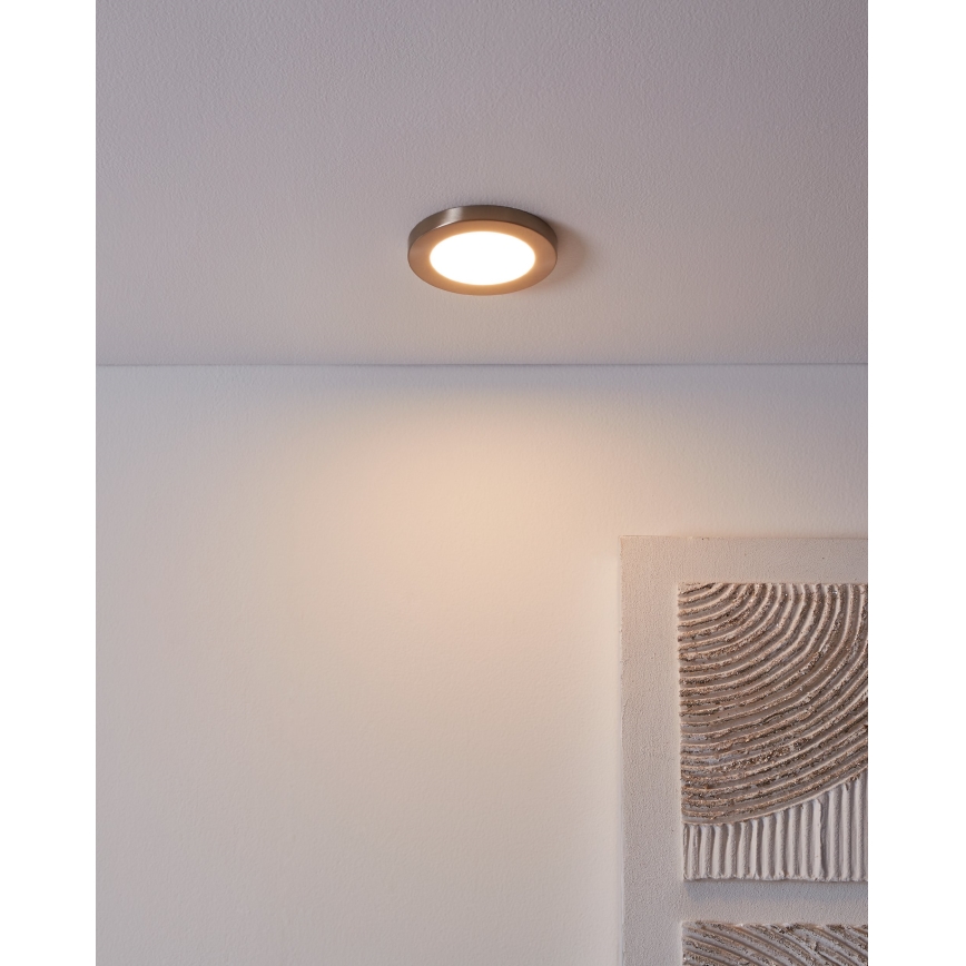 Eglo - LED Podhľadové svietidlo LED/5,5W/230V 3000K matný chróm