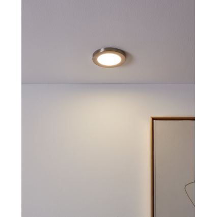 Eglo - LED Podhľadové svietidlo LED/5,5W/230V 4000K matný chróm