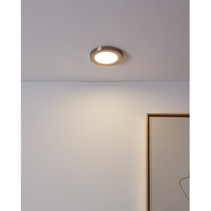 Eglo - LED Podhľadové svietidlo LED/5,5W/230V 4000K matný chróm