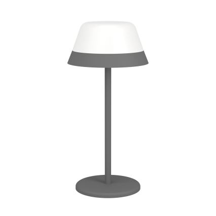 Eglo - LED RGBW Stmievateľná dotyková vonkajšia lampa 2v1 LED/1,5W/5V 2600 mAh IP54 šedá