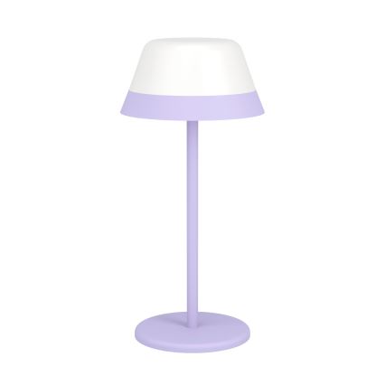 Eglo - LED RGBW Stmievateľná dotyková vonkajšia lampa 2v1 LED/1,5W/5V 2600 mAh IP54 fialová
