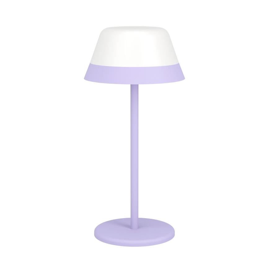 Eglo - LED RGBW Stmievateľná dotyková vonkajšia lampa 2v1 LED/1,5W/5V 2600 mAh IP54 fialová