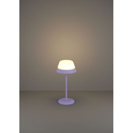 Eglo - LED RGBW Stmievateľná dotyková vonkajšia lampa 2v1 LED/1,5W/5V 2600 mAh IP54 fialová