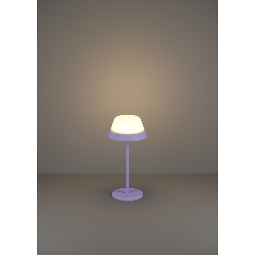 Eglo - LED RGBW Stmievateľná dotyková vonkajšia lampa 2v1 LED/1,5W/5V 2600 mAh IP54 fialová