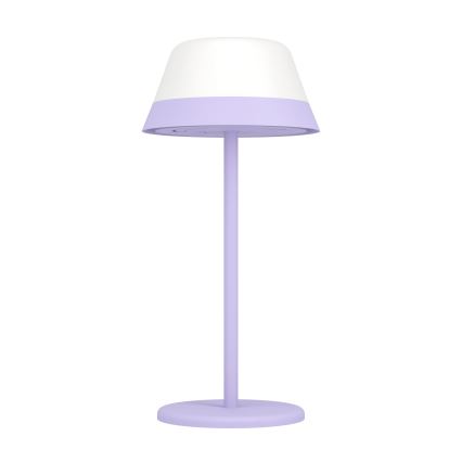 Eglo - LED RGBW Stmievateľná dotyková vonkajšia lampa 2v1 LED/1,5W/5V 2600 mAh IP54 fialová