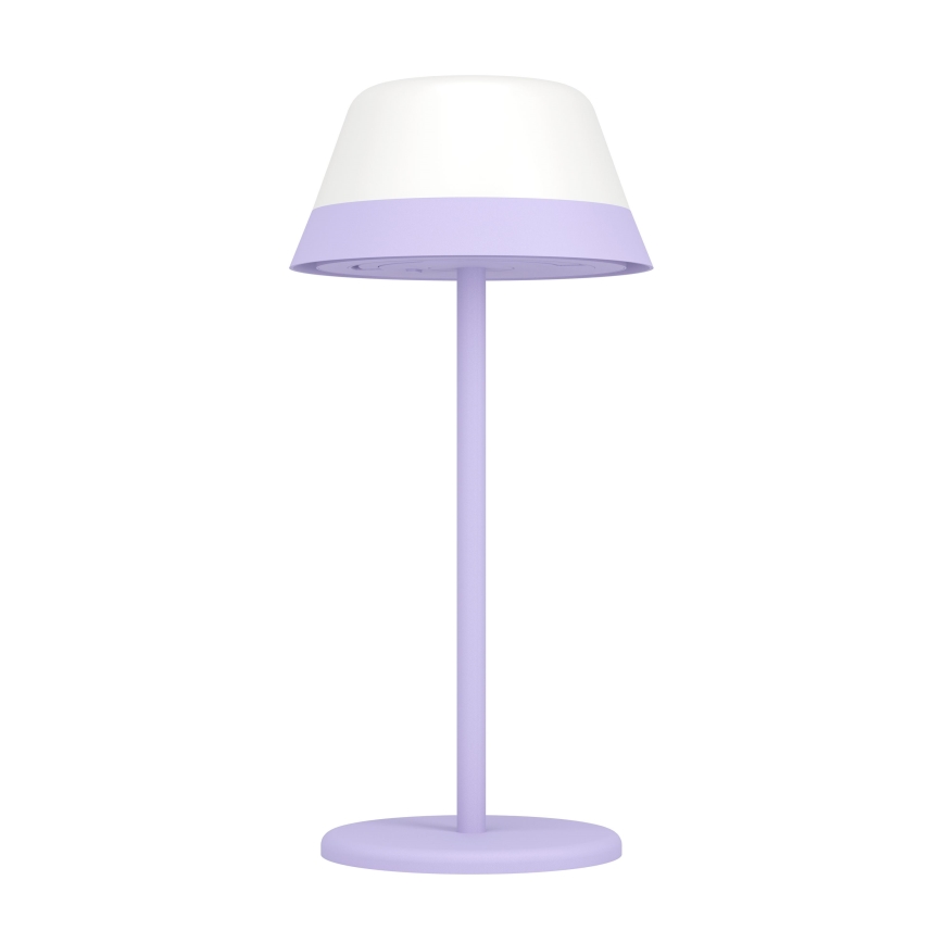 Eglo - LED RGBW Stmievateľná dotyková vonkajšia lampa 2v1 LED/1,5W/5V 2600 mAh IP54 fialová