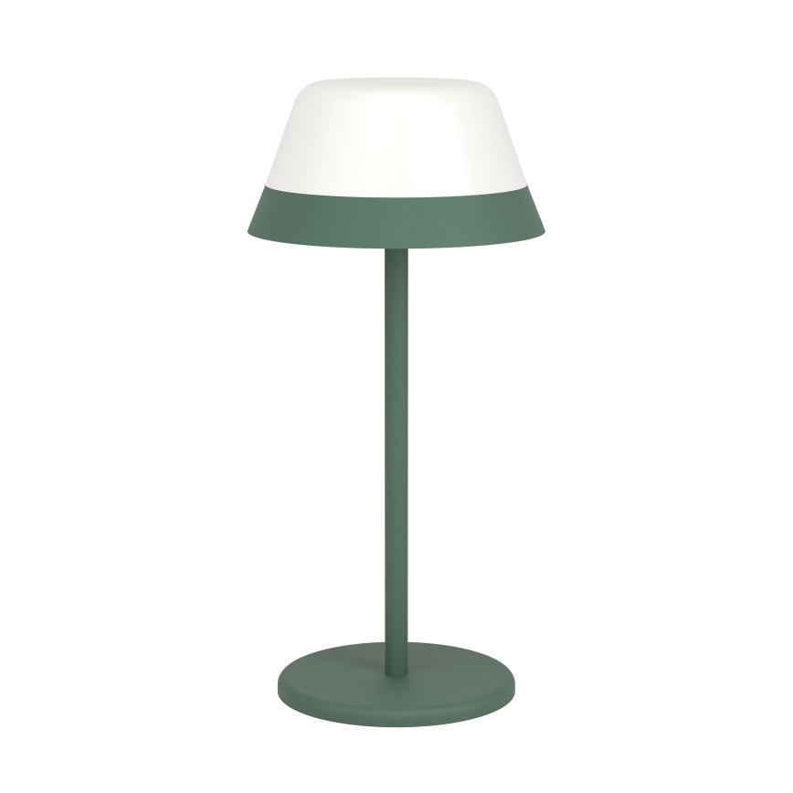 Eglo - LED RGBW Stmievateľná dotyková vonkajšia lampa 2v1 LED/1,5W/5V 2600 mAh IP54 zelená