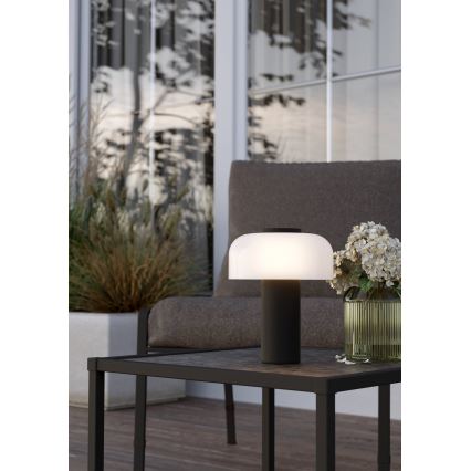 Eglo - LED Stmievateľná dotyková vonkajšia lampa LED/2,25W/5V 2400-4000K 5200 mAh IP44 čierna/biela