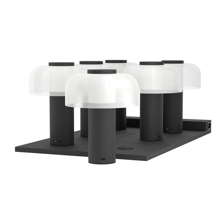 Eglo - LED Stmievateľná dotyková vonkajšia lampa LED/2,25W/5V 2400-4000K 5200 mAh IP44 čierna/biela
