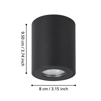 Eglo - Vonkajšie bodové svietidlo 1xGU10/5W/230V pr. 8 cm IP44