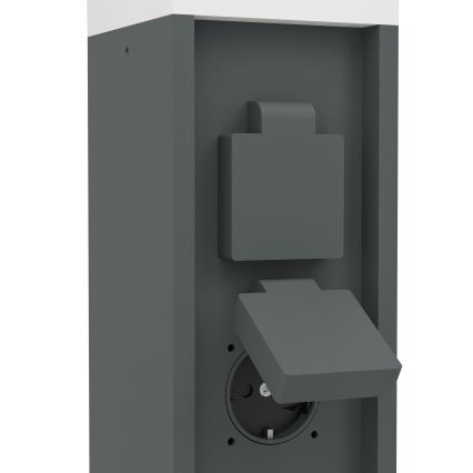 Eglo - Vonkajšie svietidlo s 2 päticami 1xE27/25W/230V IP54 antracit