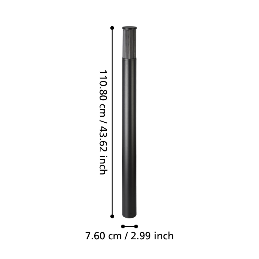Eglo - Vonkajšia lampa 1xE27/15W/230V 110 cm IP54