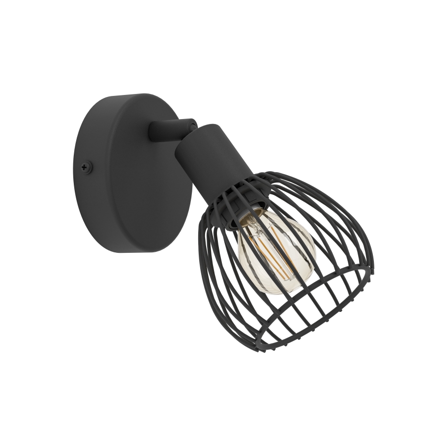 Eglo - Nástenné svietidlo 1xE14/40W/230V čierna