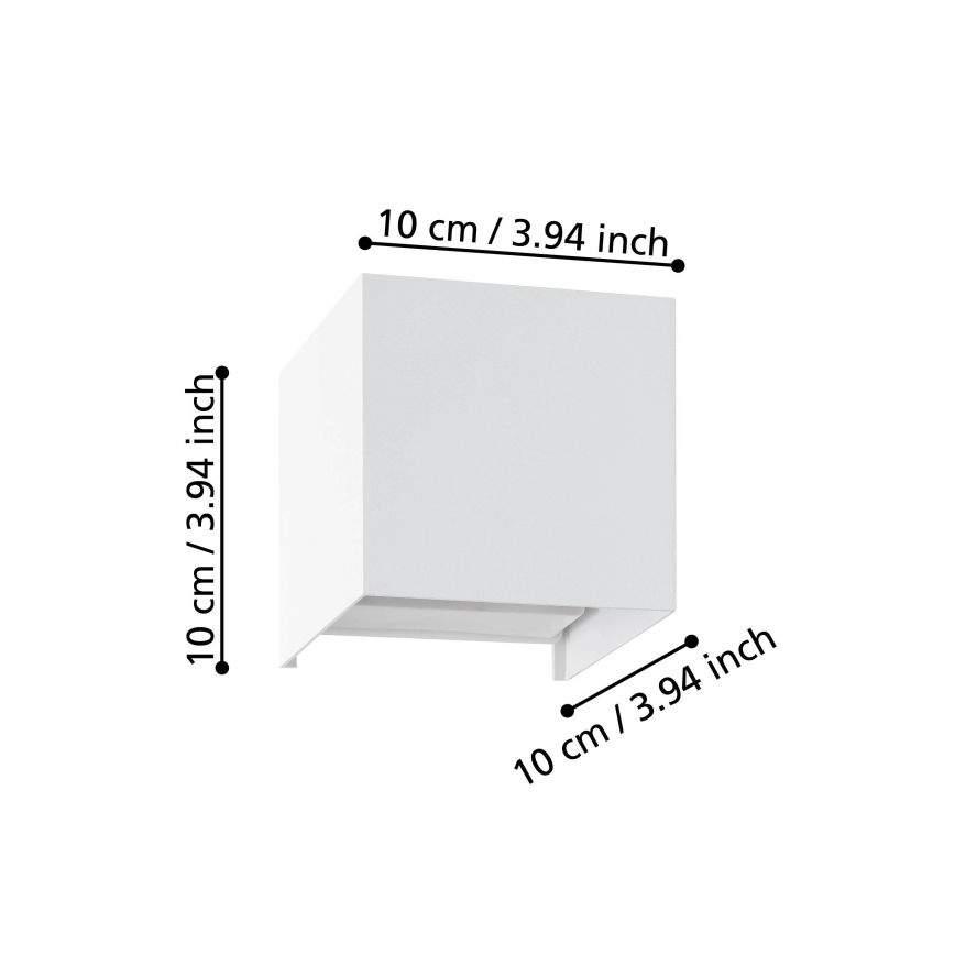 Eglo - LED Nástenné svietidlo 2xLED/1,5W/230V 3000K biela