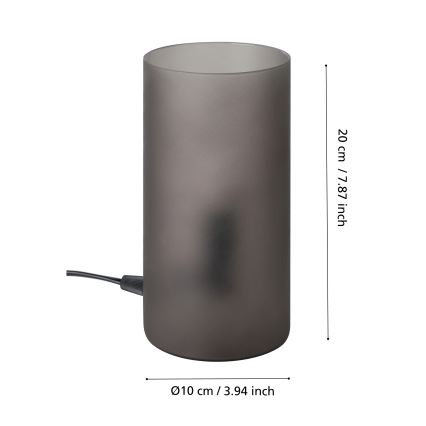 Eglo - Stolová lampa 1xE14/60W/230V čierna