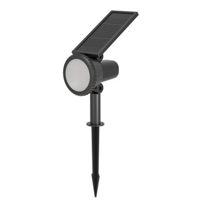 Eglo - RGBW LED stmievateľná solárna lampa, LED/3W/4,5V, IP44, čierna, s diaľkovým ovládaním
