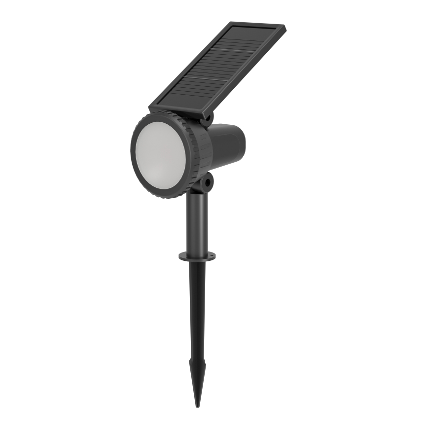 Eglo - RGBW LED stmievateľná solárna lampa, LED/3W/4,5V, IP44, čierna, s diaľkovým ovládaním