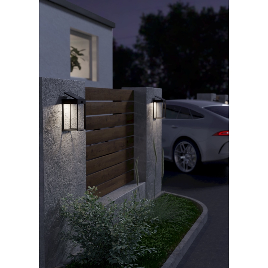 Eglo - LED Solárne nástenné svietidlo so senzorom LED/6,5W/3,7V IP44