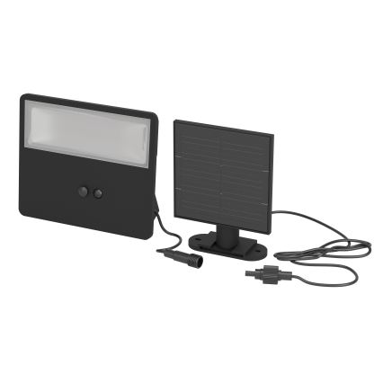Eglo - LED solárne nástenné svietidlo s čidlom LED/8,7W/3,7V 3600 mAh IP44 čierne