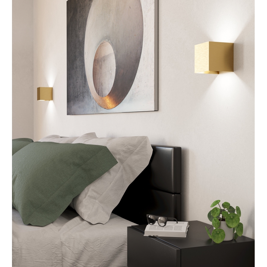 Eglo - LED Nástenné svietidlo 2xLED/1,5W/230V 3000K zlatá