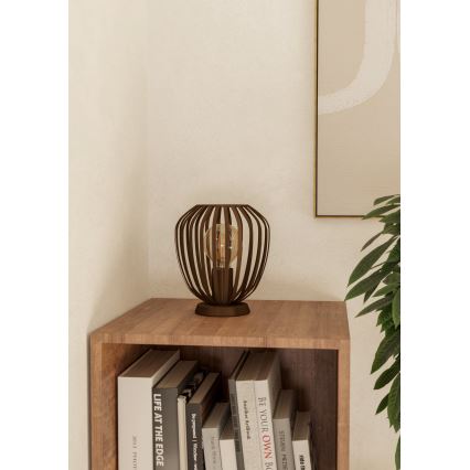 Eglo - Stolná lampa 1xE27/40W/230V bronzová