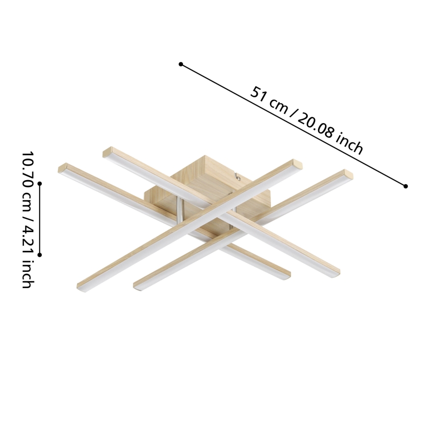 Eglo - LED Stropné svietidlo LED/20,5W/230V zlaté