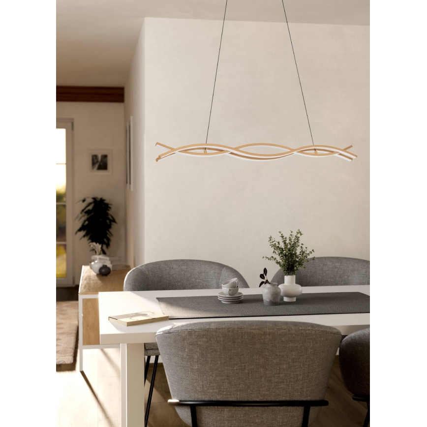 Eglo - LED luster na lanku LED/35W/230V béžový