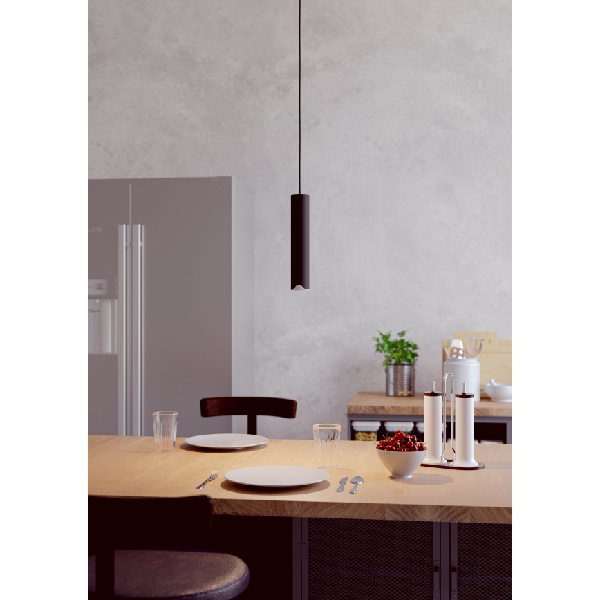 Eglo - LED RGBW Stmievateľný luster na lanku LED/3,7W/230V 2700-6500K čierna