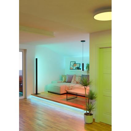 Eglo - LED RGBW Stmievateľný luster na lanku LED/3,7W/230V 2700-6500K čierna