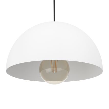 Eglo - Luster na lanku 1xE27/40W/230V pr. 30 cm biela