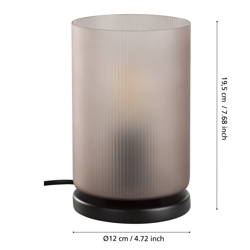 Eglo - Stolná lampa 1xE27/40W/230V šedá