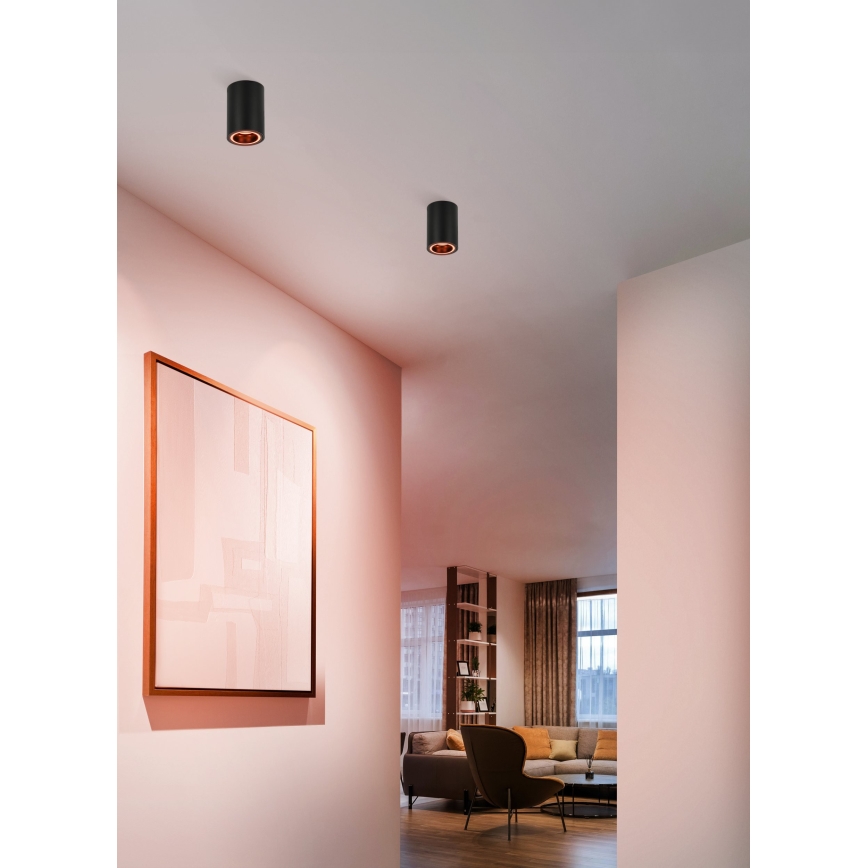 Eglo - LED RGBW Stmievateľné bodové svietidlo LED/4,9W/230V 2700-6500K čierna