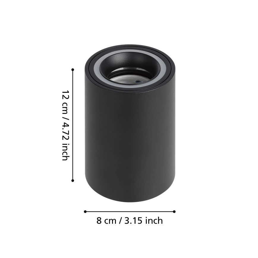 Eglo - LED RGBW Stmievateľné bodové svietidlo LED/4,9W/230V 2700-6500K čierna