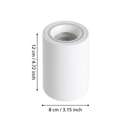 Eglo - LED RGBW Stmievateľné bodové svietidlo LED/4,9W/230V 2700-6500K biela