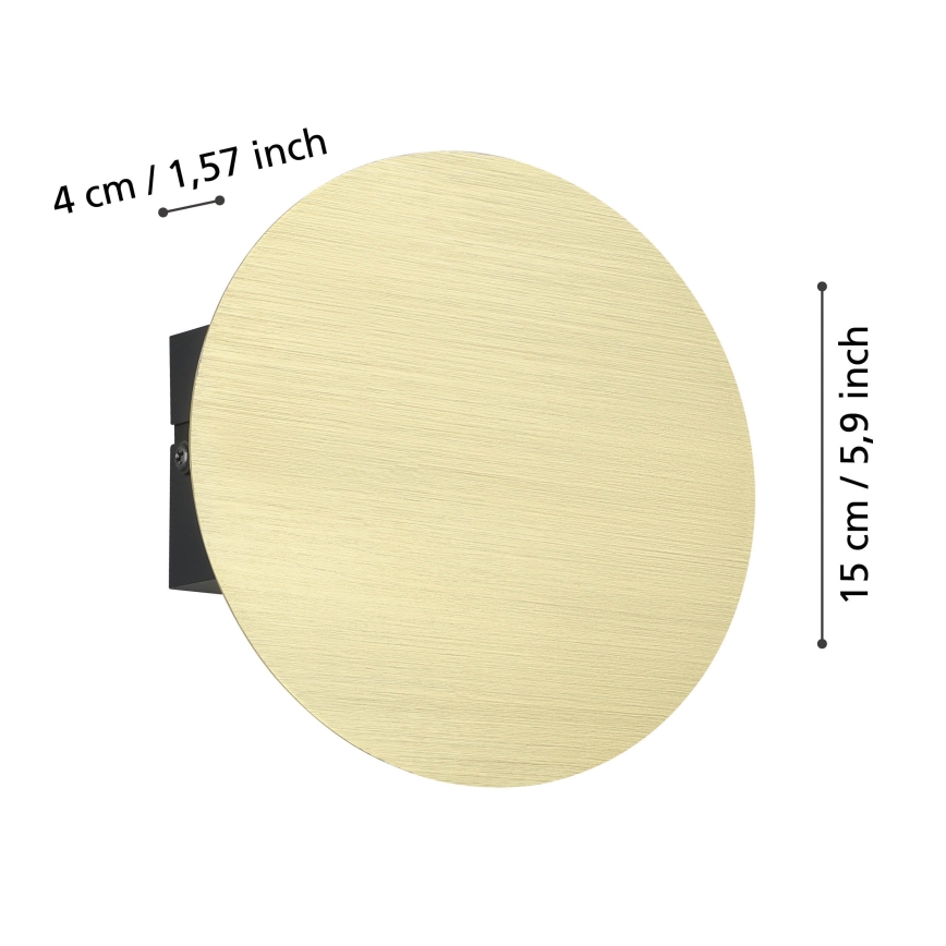 Eglo - LED Nástenné svietidlo LED/4W/230V 3000K zlatá