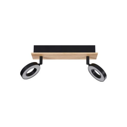 Eglo - LED bodové svietidlo 2xLED/4,2W/230V čierna/hnedá