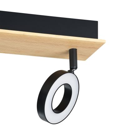 Eglo - LED bodové svietidlo 2xLED/4,2W/230V čierna/hnedá