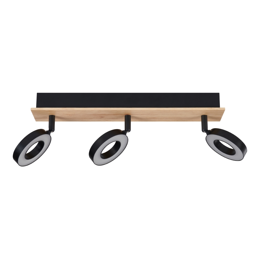 Eglo - LED bodové svietidlo 3xLED/4,2W/230V čierna/hnedá