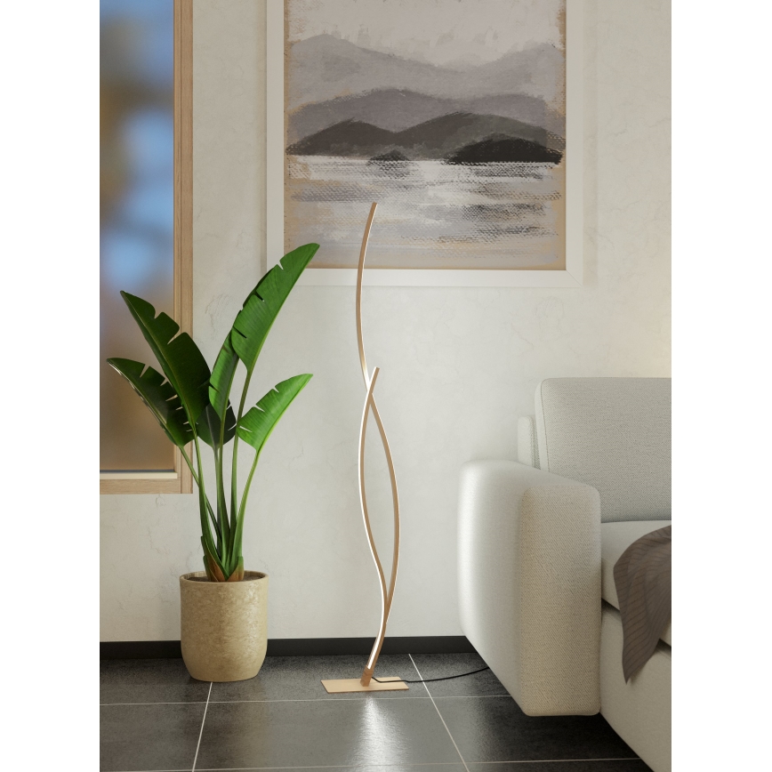 Eglo - LED Stojacia lampa LED/20W/230V 4000K béžová