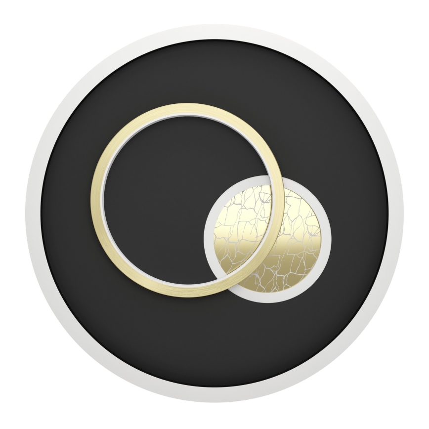 Eglo - LED Stropné svietidlo LED/14W/230V + LED/8,5W pr. 38 cm čierna/zlatá